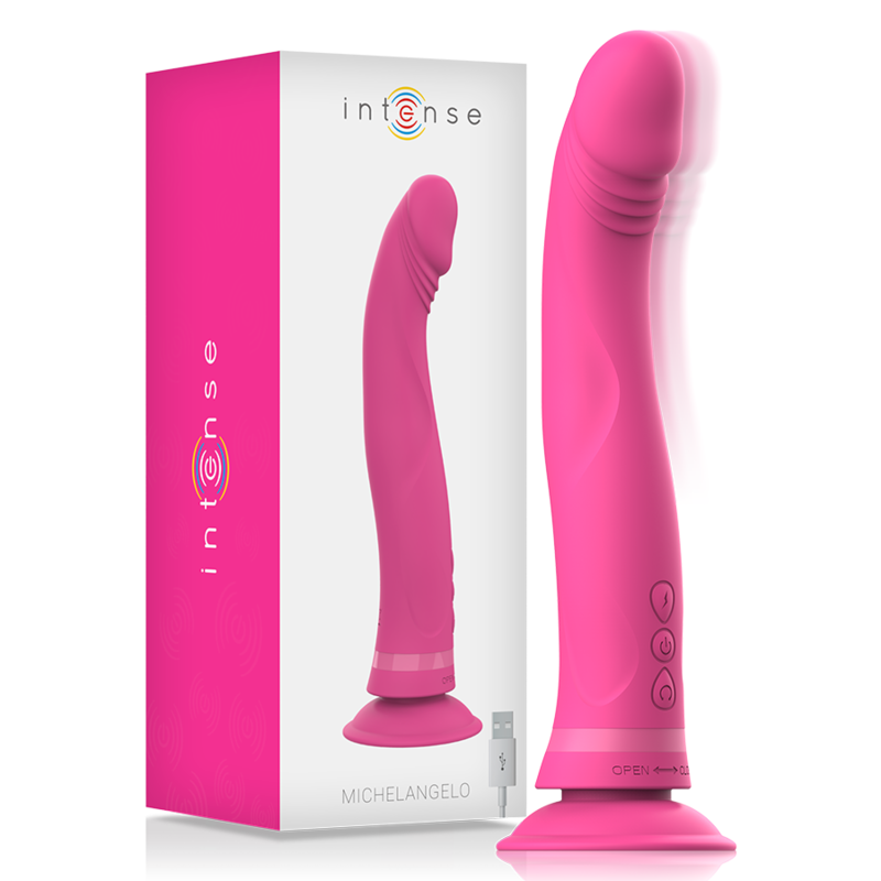 Intense Michelangelo Dildo Vibrador Silicona Rosa Lilith Secrets