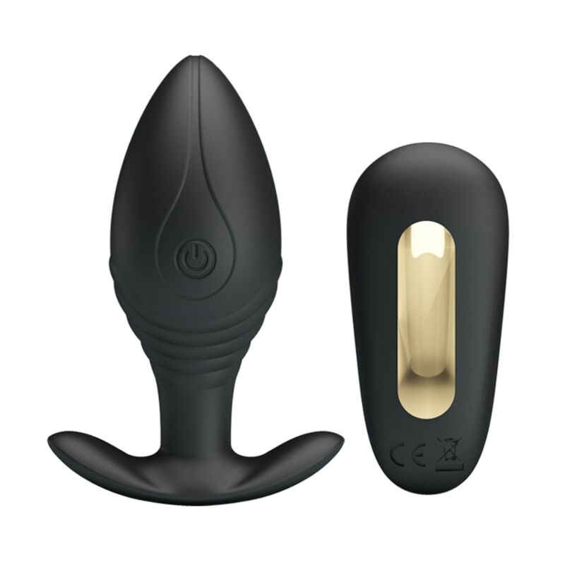 PRETTY LOVE REGINA PLUG ANAL VIBRADOR RECARGABLE NEGRO Lilith Secrets