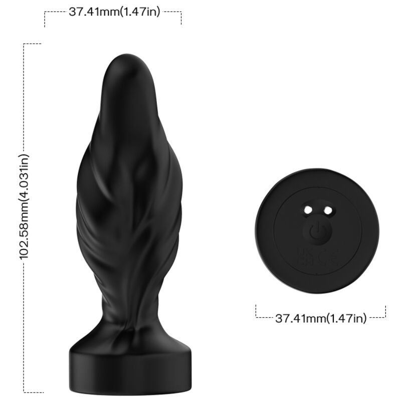 ARMONY VIBRADOR PLUG ANAL CONTROL REMOTO NEGRO Lilith Secrets