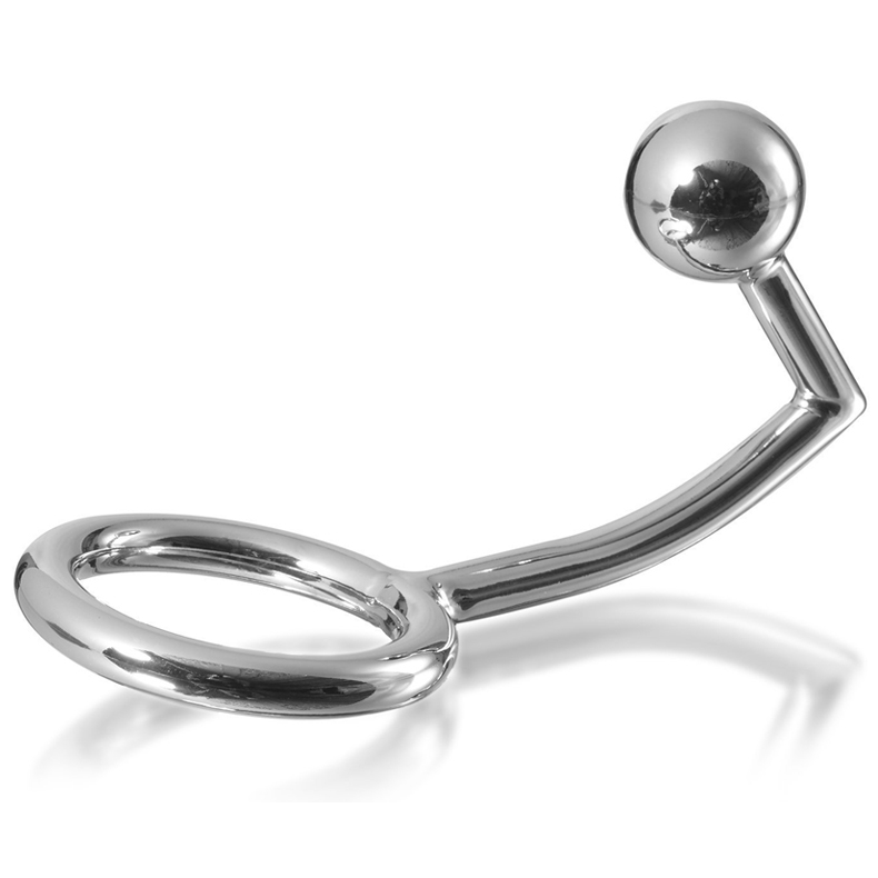 METAL HARD COCK RING ANILLO CON GANCHO INTRUDER ANAL 40MM Lilith